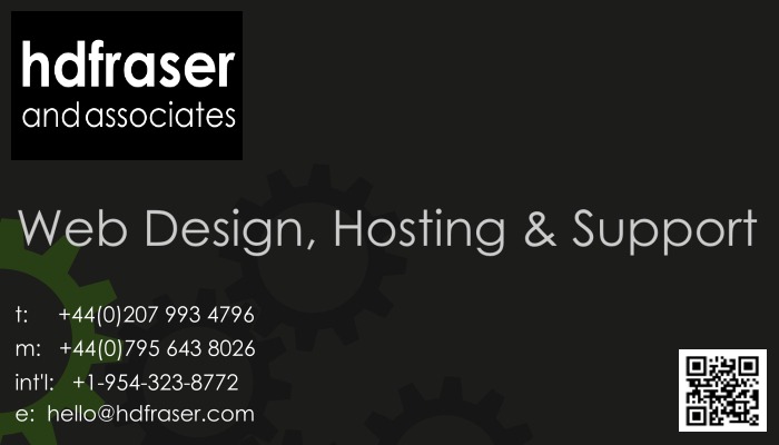 HDFraser Web Design, Hosting & Support