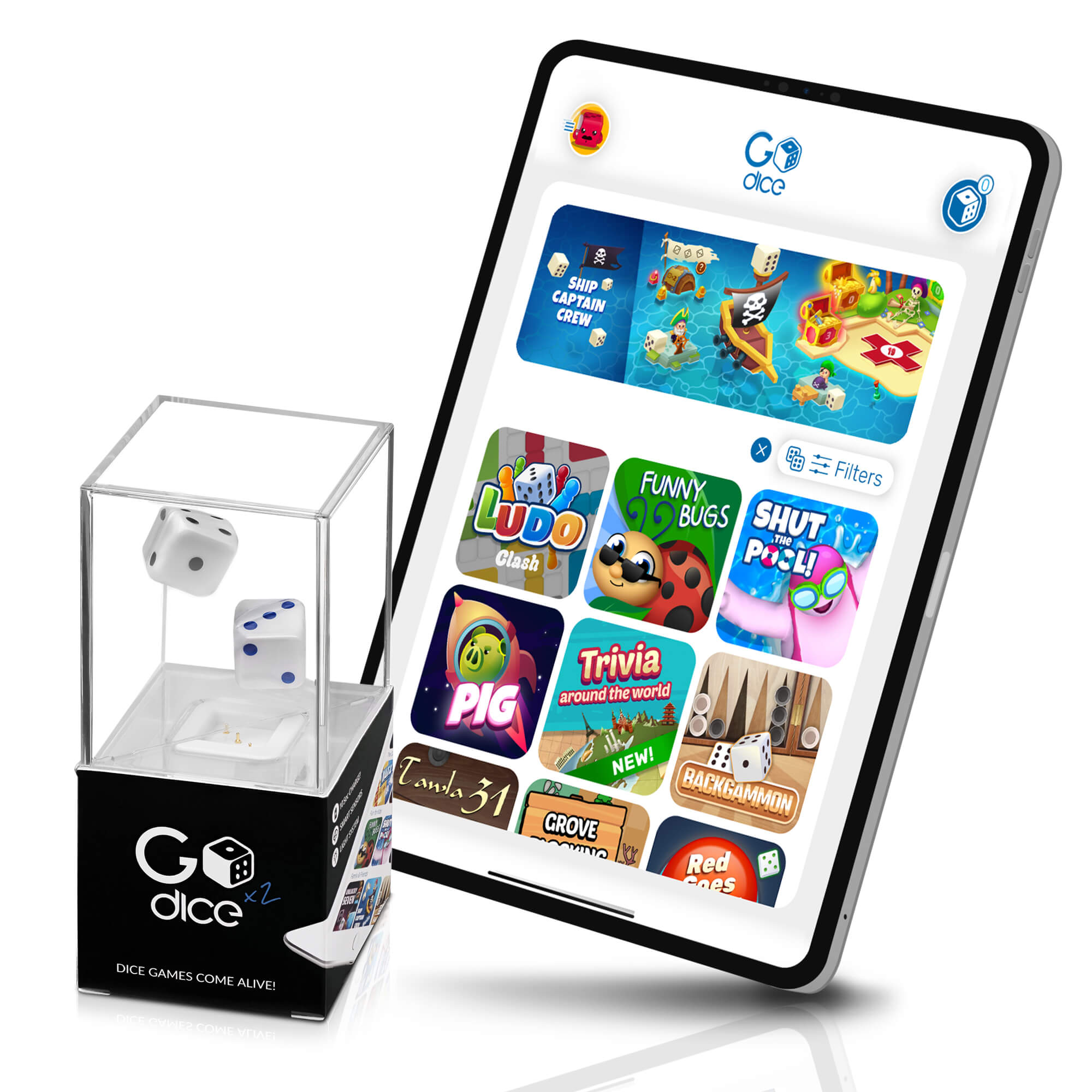 Featuring Product Particula-tech GoDice 2 Pack in Gadgets On Share My Card.