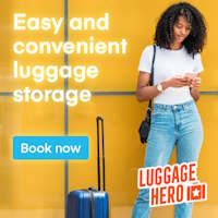 Travel luggage storage locations in over 200 cities in 53 countries with luggagehero.