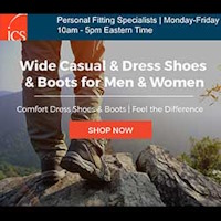 ICS Personal Fitting Specialists to Help You Find the Perfect Fitting Extra Wide / Extra Depth Shoes & Boots