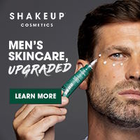 Shakeup Cosmetics face care products specifically designed to meet the unique needs of men's skin.
